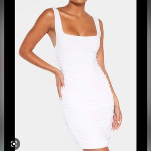 White slinky dress